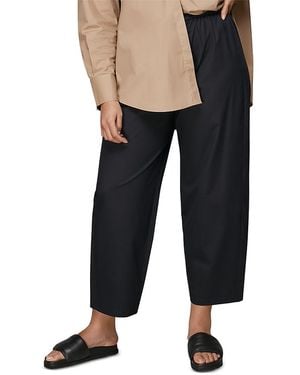 Whistles Poplin Barrel Leg Pants - Black
