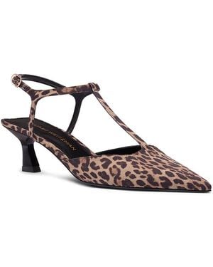 Stuart Weitzman Vinnie T Strap Pumps - Brown