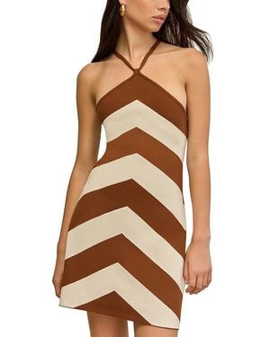 Cult Gaia Nelson Halter Dress - Brown