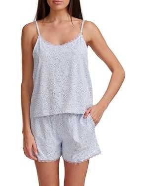 Splendid Cami Boxer Pajama Set - Blue