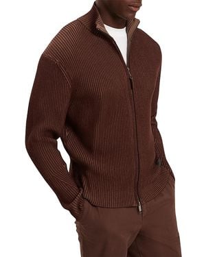 Ted Baker Romani Zip Sweater - Brown