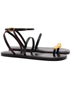 Larroude Biarritz Sandals - Black