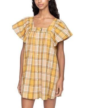 Sea Copeland Plaid Mini Dress - Metallic
