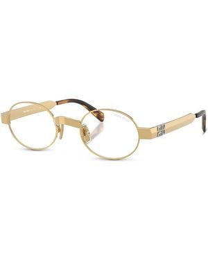 Miu Miu Oval Sunglasses, 47Mm - Natural