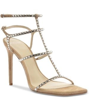 Alexandre Birman Amanda 100 Embellished Sandals - Metallic