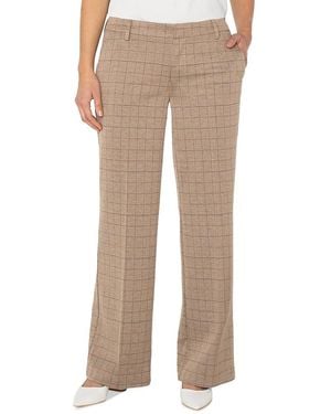 Liverpool Los Angeles Kelsey Wide Leg Pants - Natural