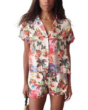 Marine Layer Paloma Resort Shirt - Red