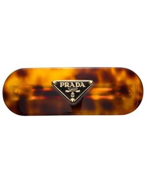 Prada Plexiglas Hair Clip, 2.76W - Orange