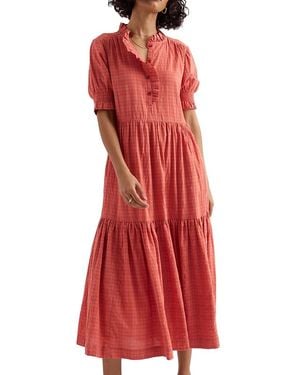 Seasalt Cornwall Feather Star Tiered Midi Dress