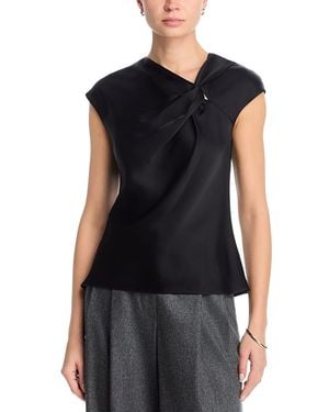 Theory Twist Bodice Top - Black