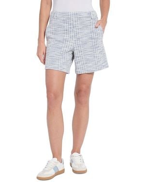 Lyssé Lily Summer Tweed Shorts - Blue