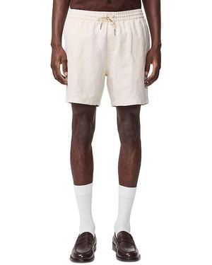 NN07 Gregor 1454 Relaxed Fit Linen Shorts - Natural