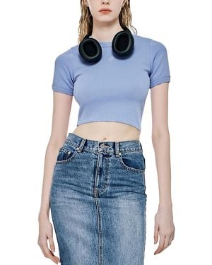 L'EMIUNE Lemiune 03 Crop Tee - Blue