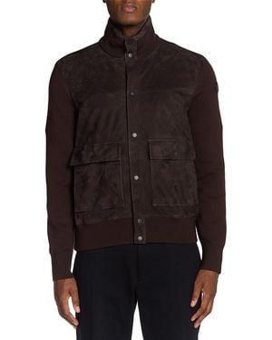Moncler Stanson Mixed Media Jacket - Black