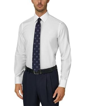 BOGGI Cotton Twill Regular Fit Shirt - Blue