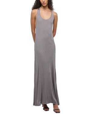 Helmut Lang Rib Twist Dress - Gray