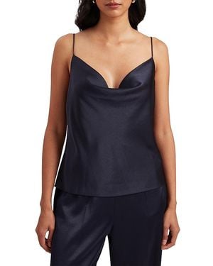Ted Baker Kiti Satin Cowl Neck Top - Blue