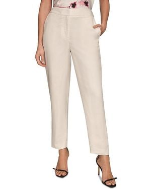 Donna Karan Slim Ankle Pants - Natural
