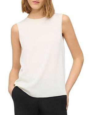 Theory Silk Sleeveless Top - White