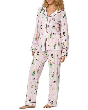 Bedhead Printed Cotton Blend Pajama Set - Multicolor