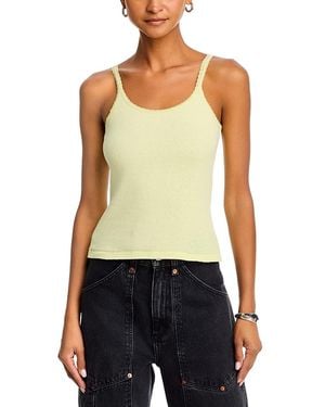 RE/DONE Lace Strap Tank Top - Green