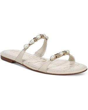 Sam Edelman Cian Embellished Sandals - White