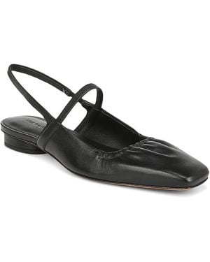 Vince Venice Slip On Slingback Flats - Black