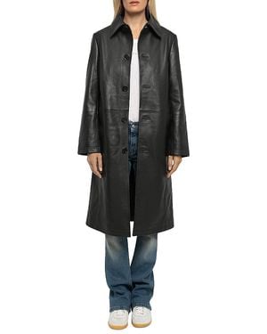 Zadig & Voltaire Mentlyr Leather Coat - Black