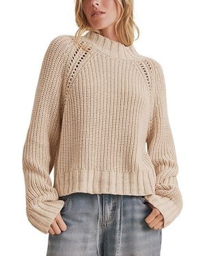 Splendid Cassidy Mock Neck Sweater - Natural