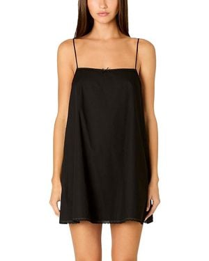 Nia Sitges Sleeveless Relaxed Mini Dress - Black