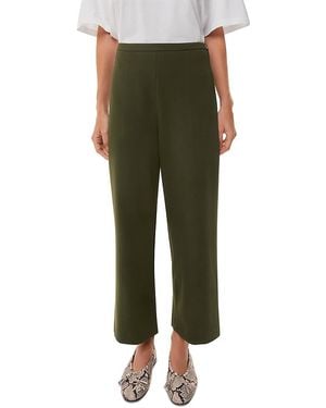 Whistles Camilla Wide Leg Pants - Green