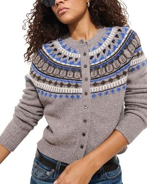 Alex Mill Greene St Fair Isle Sweater - Gray
