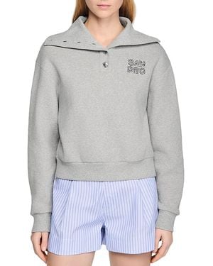 Sandro Fleece Sweatshirt - Gray