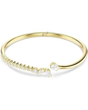 Swarovski Mesmera Stone Open Bangle Bracelet - White