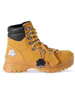 Off-White c/o Virgil Abloh Hiking Leather Boots - Brown