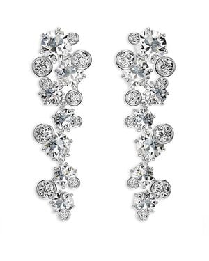 Swarovski Constella Crystal Linear Drop Earrings - White
