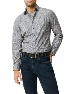 Rodd & Gunn Lancashire Creek Floral Print Long Sleeve Shirt - Gray
