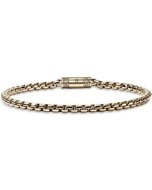John Hardy 14K Box Chain Bracelet - White