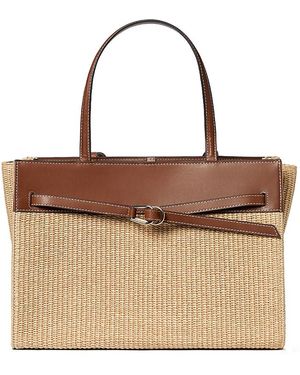 Loeffler Randall Aidan Loop Belt Work Tote - Brown