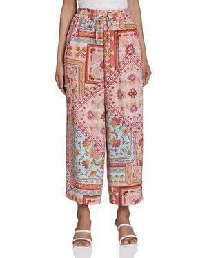 Bagatelle Airflow Drawstring Wide Leg Pants - Pink