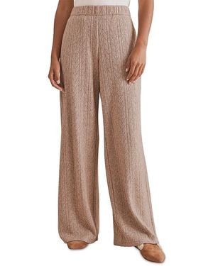 Splendid Sweatersoft Wide Leg Pants - Brown