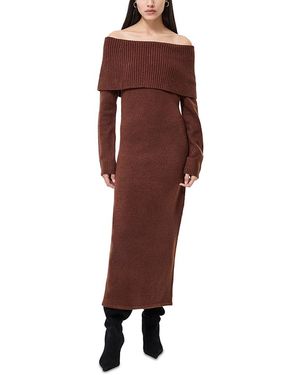 French Connection Emilia Knit Off-The-Shoulder Dress - Red