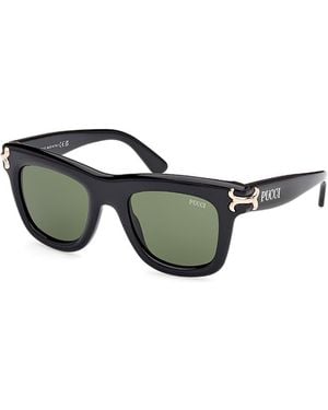 PUCCI Square Sunglasses, 50Mm - Green