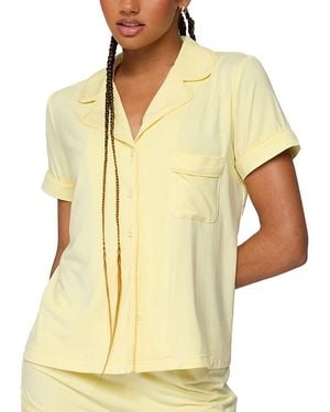 Edikted Tezlie Button Up Shirt - Yellow