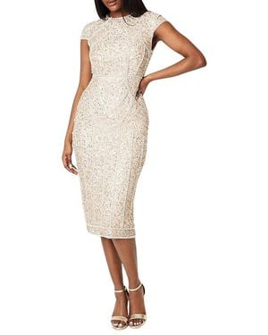 Coast Embellished Pencil Dress - White