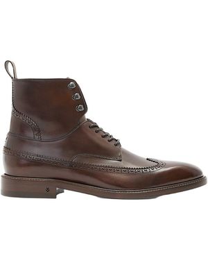 John Varvatos Brown Leather Chukka Wingtip Boots John Varvatos Star USA Townsend Winter Wingtip Boot  main image 2