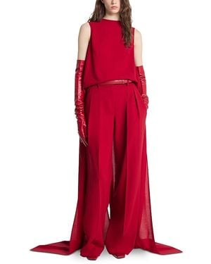 Michael Kors Opera Wool Blouse - Red