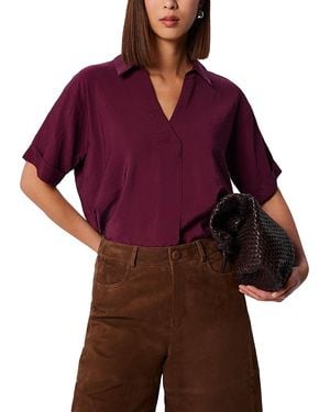 Whistles Sasha Relaxed Shirt - Purple