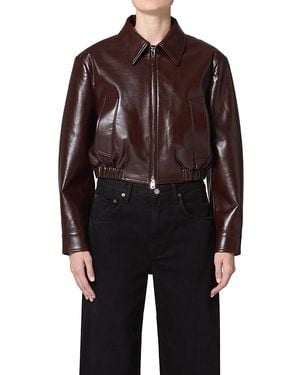Agolde Nahla Cropped Jacket - Black