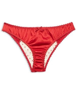 Fleur du Mal Amour Cheeky Bikini - Red